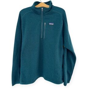 Patagonia • Better Sweater 1/4 Quarter Zip Pullover Fleece Teal